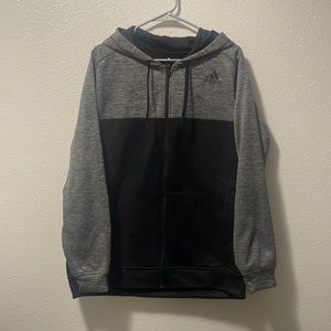 Mens Adidas NWT Black & Grey jacket hoodie